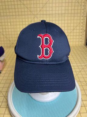 MLB Boston Red Sox Youth Adjustable Baseball Cap Navy Blue By OC Sports